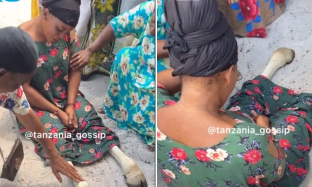 Woman allegedly turns into a cow after sleeping with married man (Video)