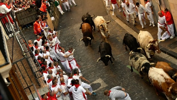 IN PHOTOS | Spain’s famous running of the bulls takes to the streets of Pamplona