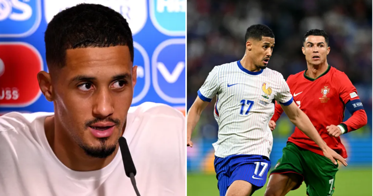 Arsenal star William Saliba reacts to shutting out Cristiano Ronaldo in France's Euro 2024 win over Portugal | Football