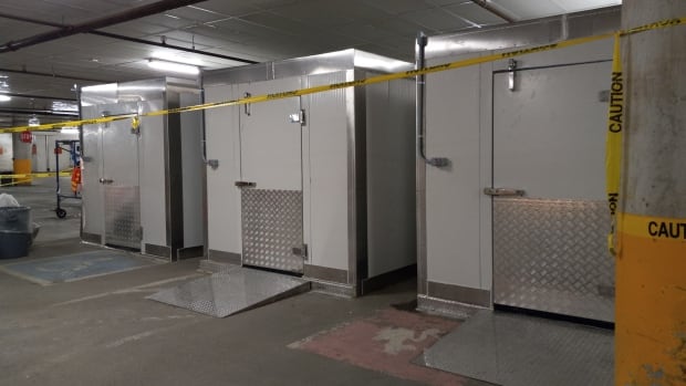 3 new freezer units now tucked away in hospital’s underground garage, housing unclaimed dead