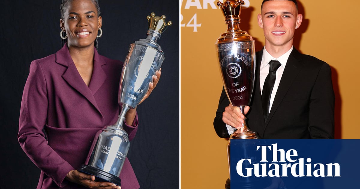 Phil Foden and Khadija Shaw scoop PFA awards double for Manchester City | PFA Player of the Year awards