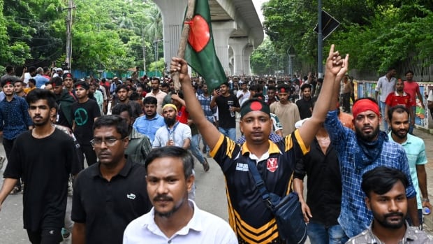 Violence in Bangladesh leaves dozens dead as protesters call for PM's resignation