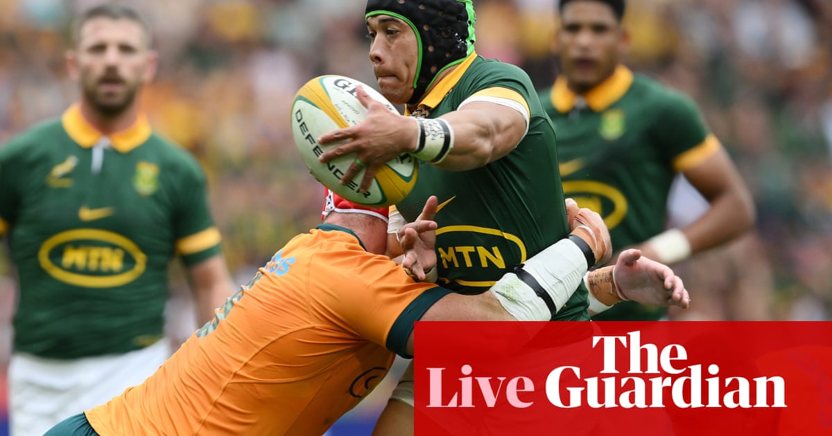 Australia v South Africa: men’s rugby union international – live | Rugby union