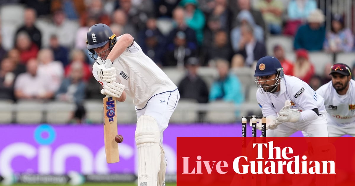 England v Sri Lanka: first men’s cricket Test match, day two– live | Cricket