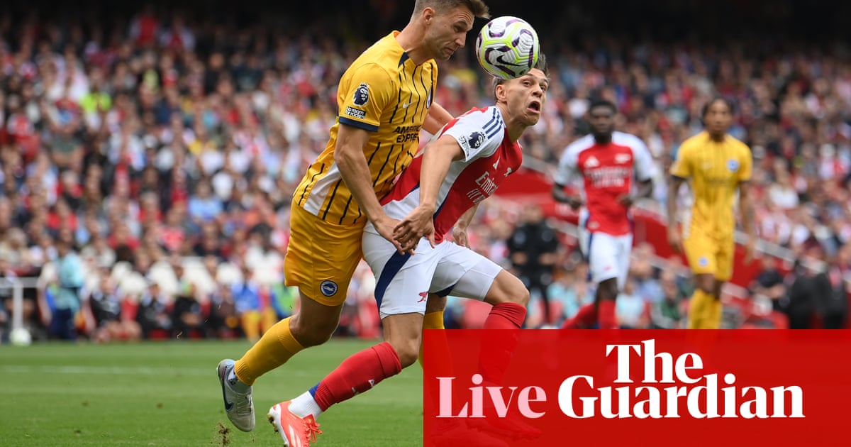 Arsenal v Brighton: Premier League – live | Premier League