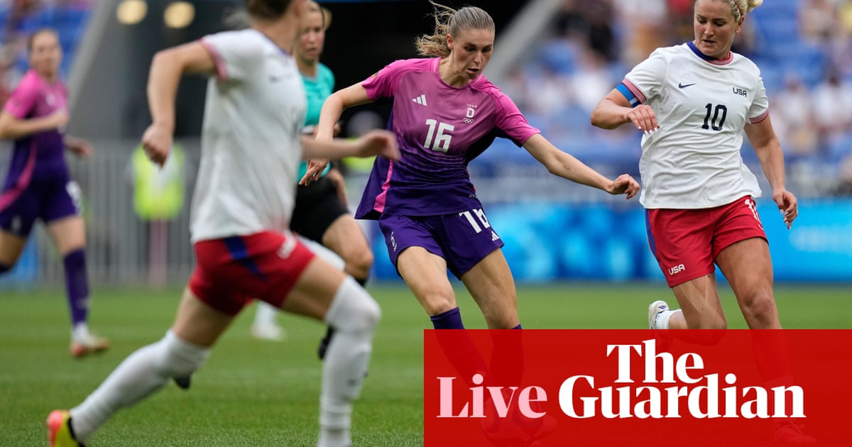 USA v Germany: Olympic women’s soccer semi-final goes to extra-time – live | Paris Olympic Games 2024