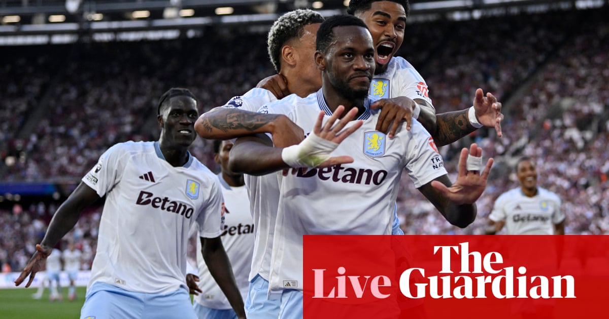 West Ham 1-2 Aston Villa: Premier League – as it happened | Premier League