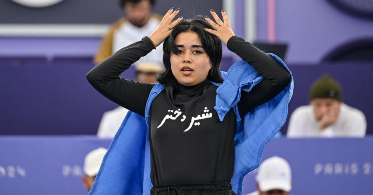 Afghan refugee athlete disqualified from Olympic breakdancing event