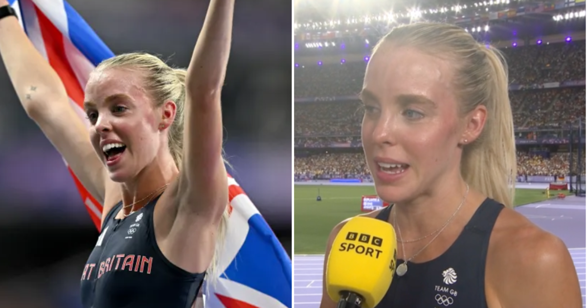 Keely Hodgkinson reacts as she joins elite club of just three Brits with Olympic gold