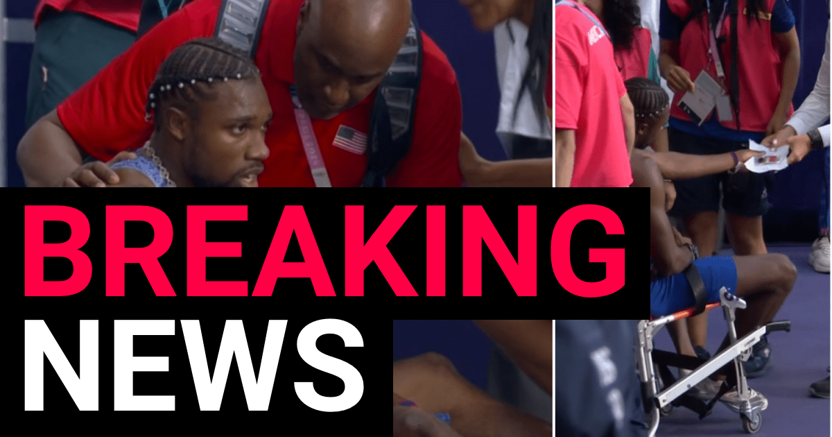 Noah Lyles reveals positive Covid test after leaving Olympic 200m final in wheelchair