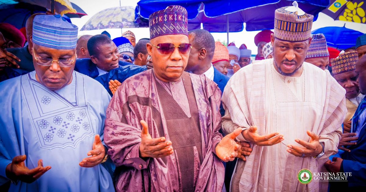 Shettima, Atiku, others attend Yar'Adua mother's funeral prayer in Katsina