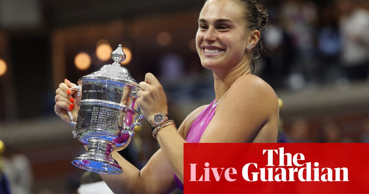 Aryna Sabalenka beats Jessica Pegula to win US Open women’s final – live reaction | US Open Tennis 2024