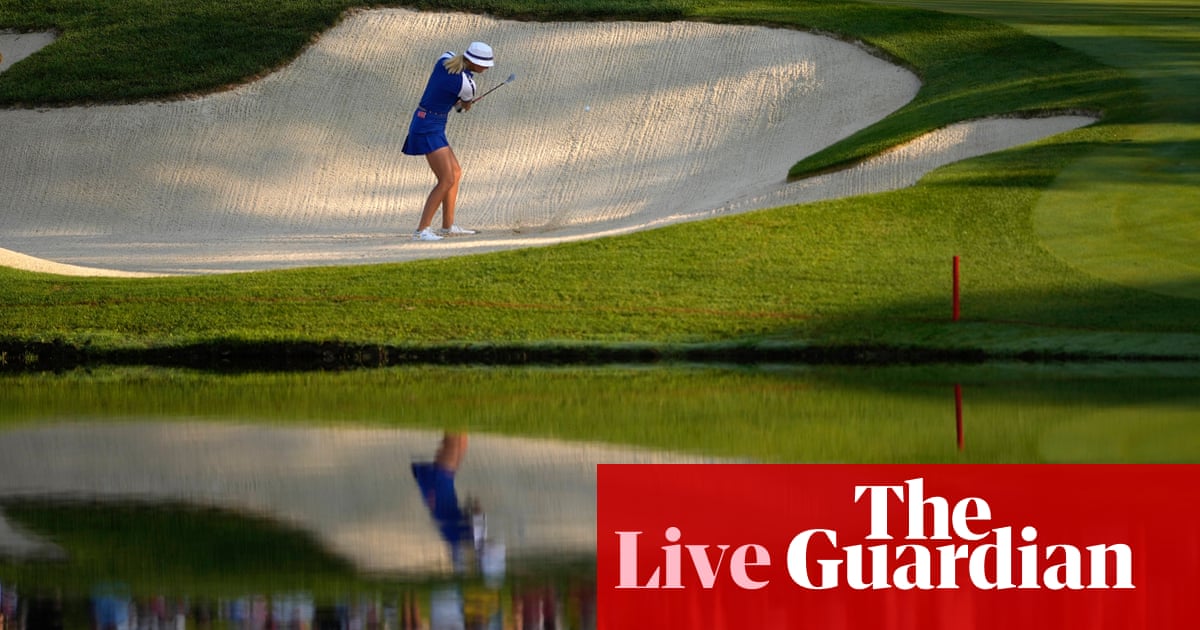 Solheim Cup golf 2024: USA v Europe in day two foursomes – live | Solheim Cup