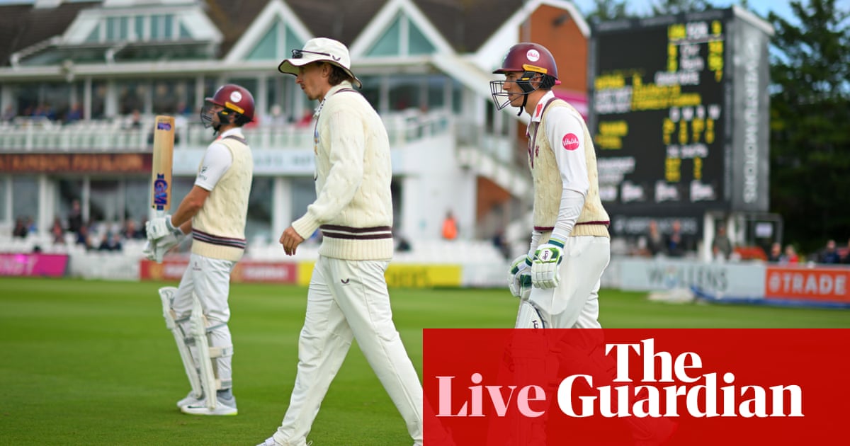 County cricket day four: Somerset v Surrey, Kent v Hampshire, and more – live | County Championship