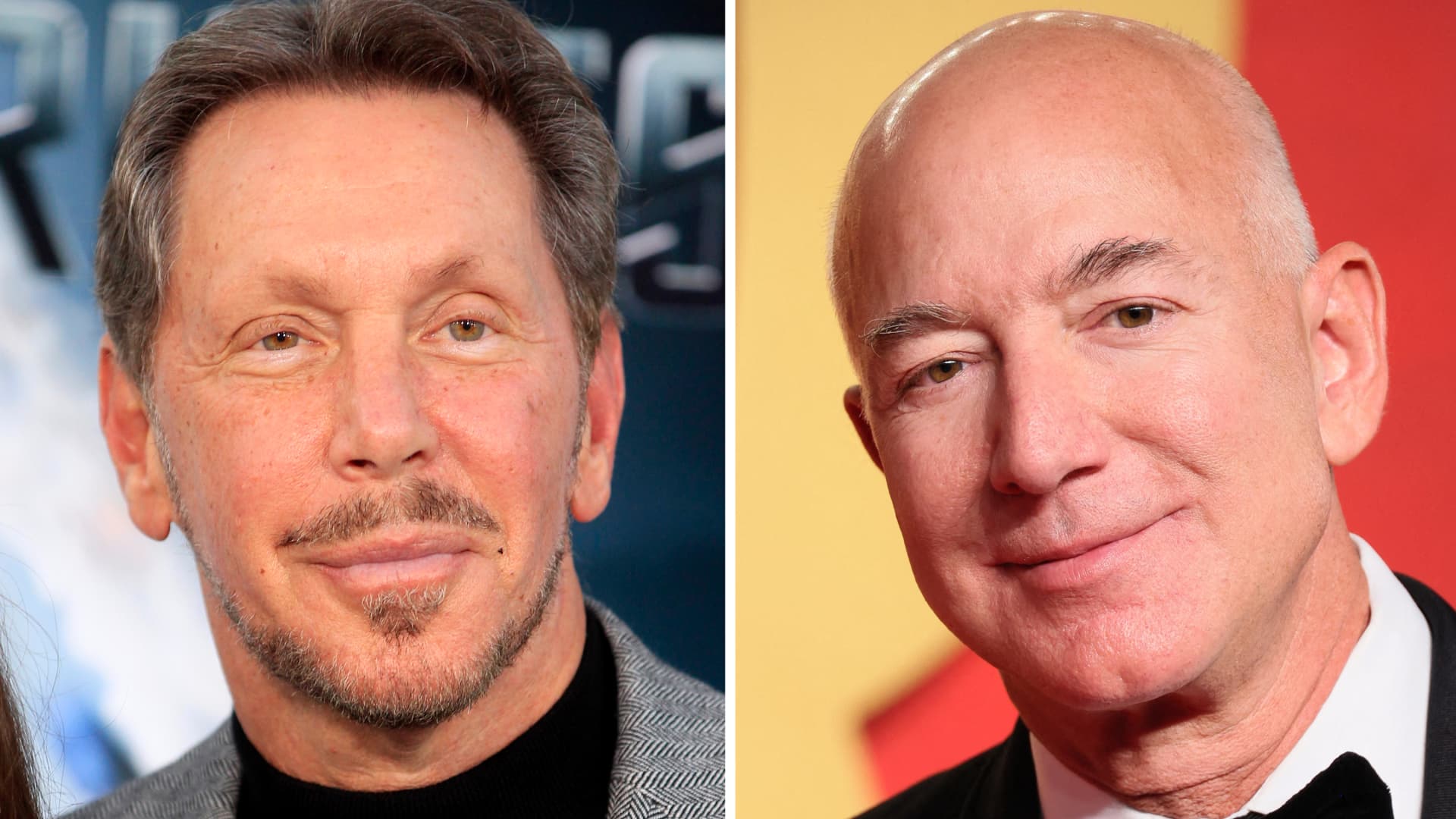 Larry Ellison briefly passes Jeff Bezos as world’s second richest man