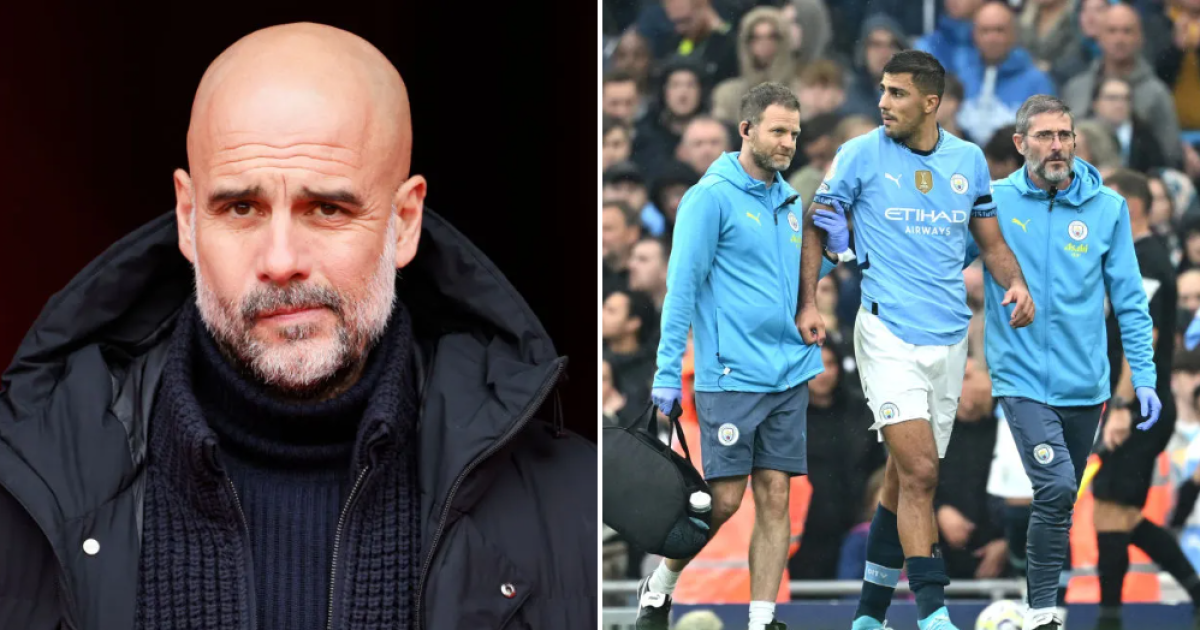 Man City boss Pep Guardiola reacts to huge Rodri injury blow | Football