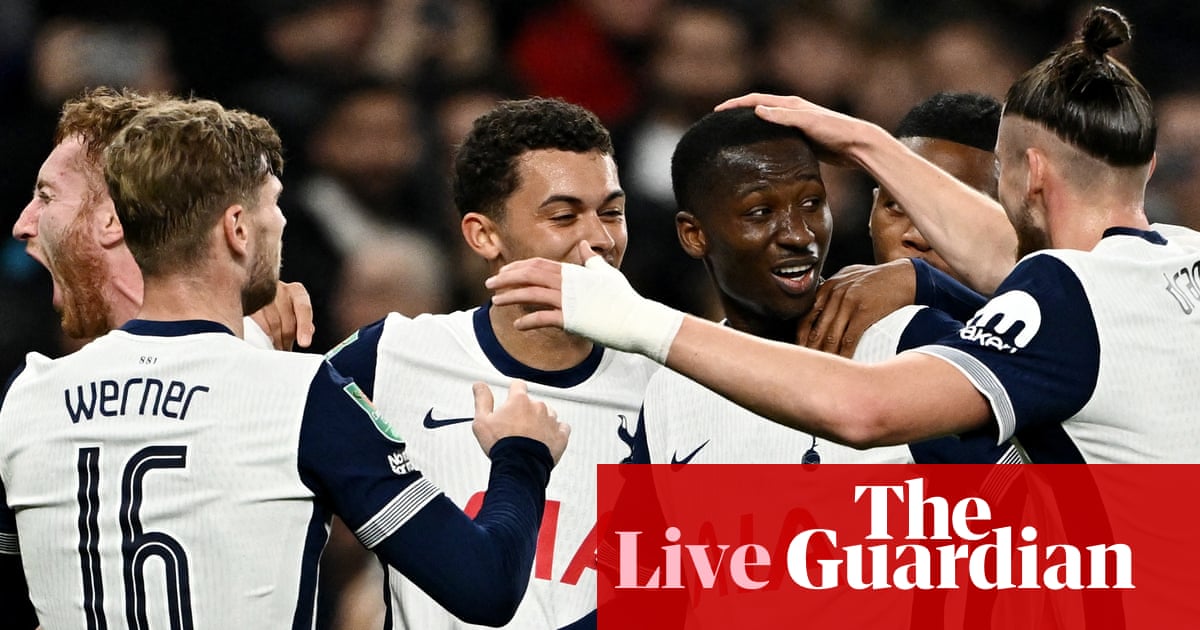 Tottenham v Manchester City: Carabao Cup fourth round – live | Carabao Cup