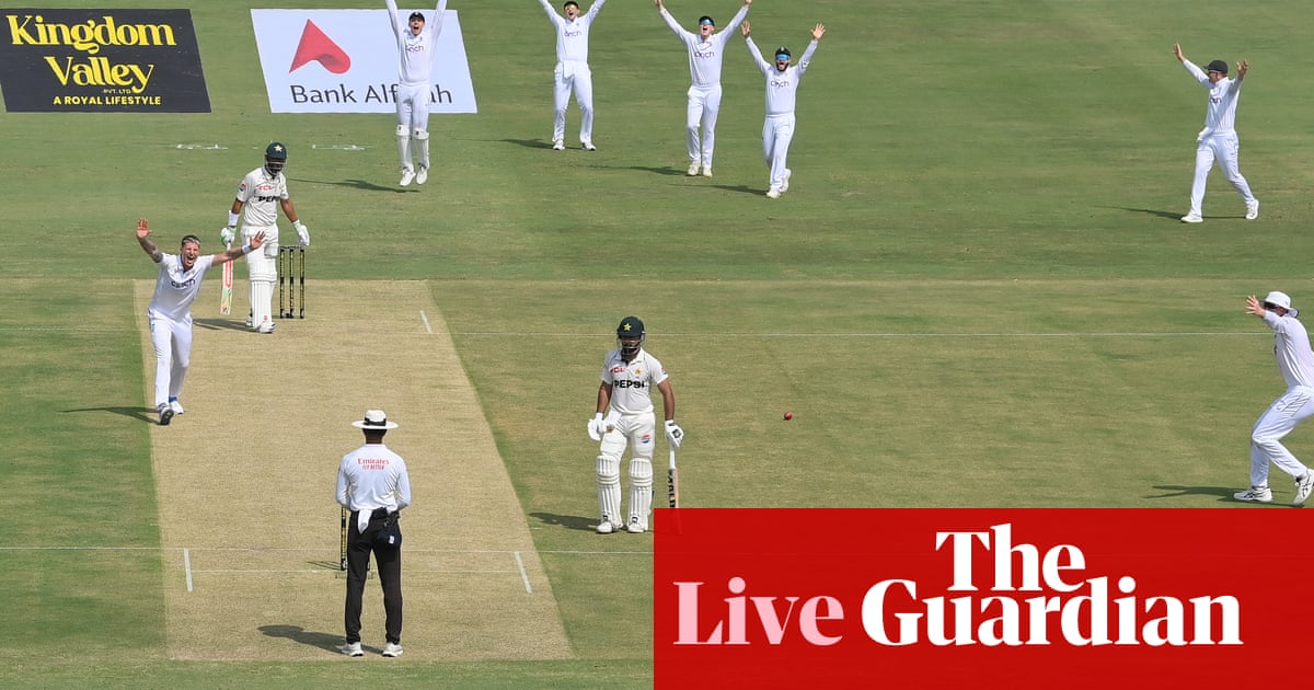 Pakistan v England: first men’s cricket Test, day two – live | Cricket