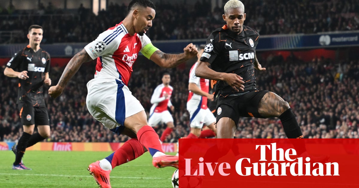 Arsenal v Shakhtar Donetsk: Champions League – live | Champions League