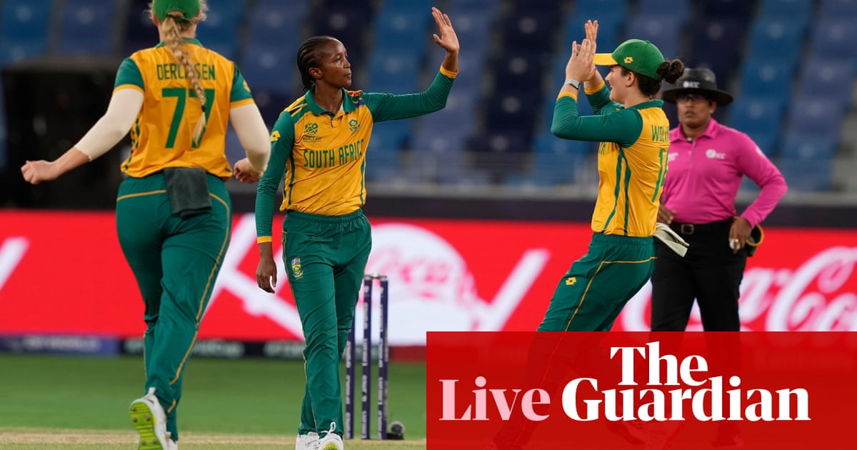 Australia v South Africa: Women’s T20 World Cup semi-final – live | Women's T20 World Cup 2024