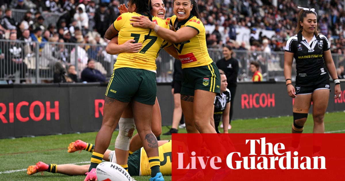 Australia make history with New Zealand shutout to book spot in Pacific Cup final | Women's rugby league