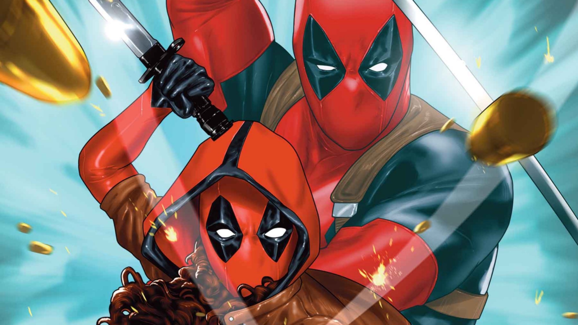 Wade Wilson and daughter Ellie in Deadpool #10