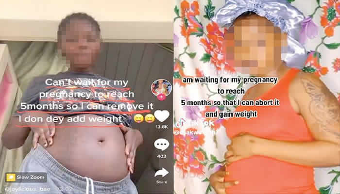 How young girls get pregnant on purpose, abort to look sexy