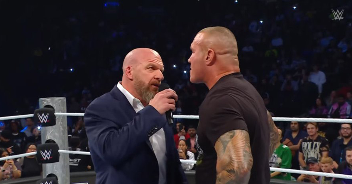 WWE's Randy Orton Calls Out and Confronts Triple H on SmackDown