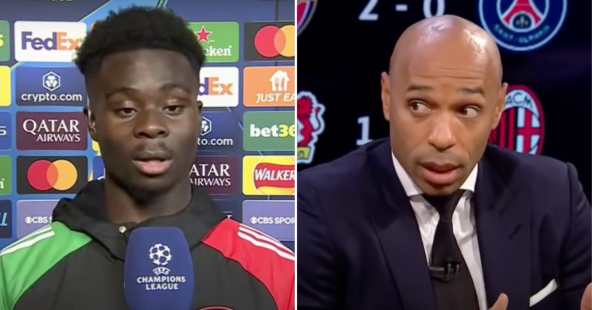 Bukayo Saka responds to Thierry Henry with huge title claim after Arsenal beat PSG | Football