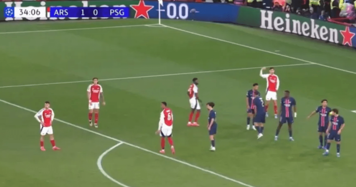 Eagle-eyed Arsenal fans spot Gabriel Magalhaes’ secret set-piece signal vs PSG | Football