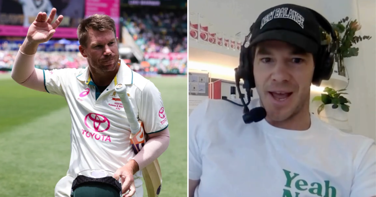 Ex-Australia captain Tim Paine reacts after David Warner offers to come out of retirement