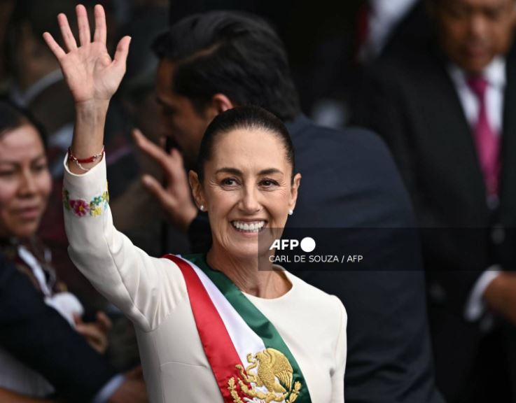 Mexico swears in Sheinbaum as first female president