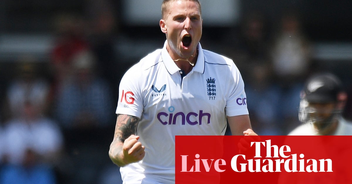 New Zealand v England: first men’s cricket Test, day one – live | New Zealand v England 2024