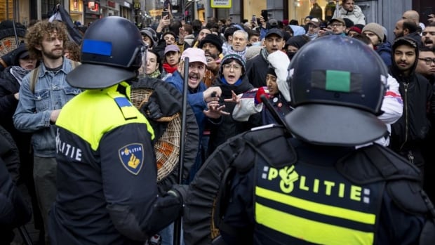 Amsterdam police detain pro-Palestinian protesters at banned demonstration