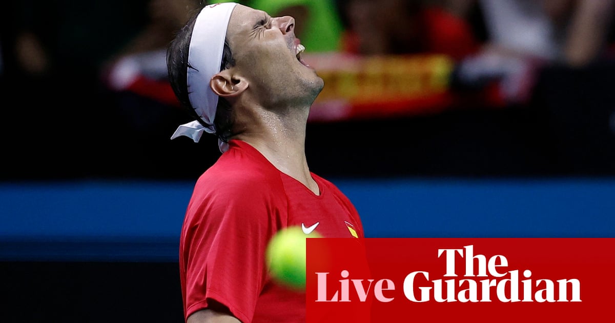 Rafael Nadal beaten at Davis Cup finals in potential farewell from tennis – live | Rafael Nadal