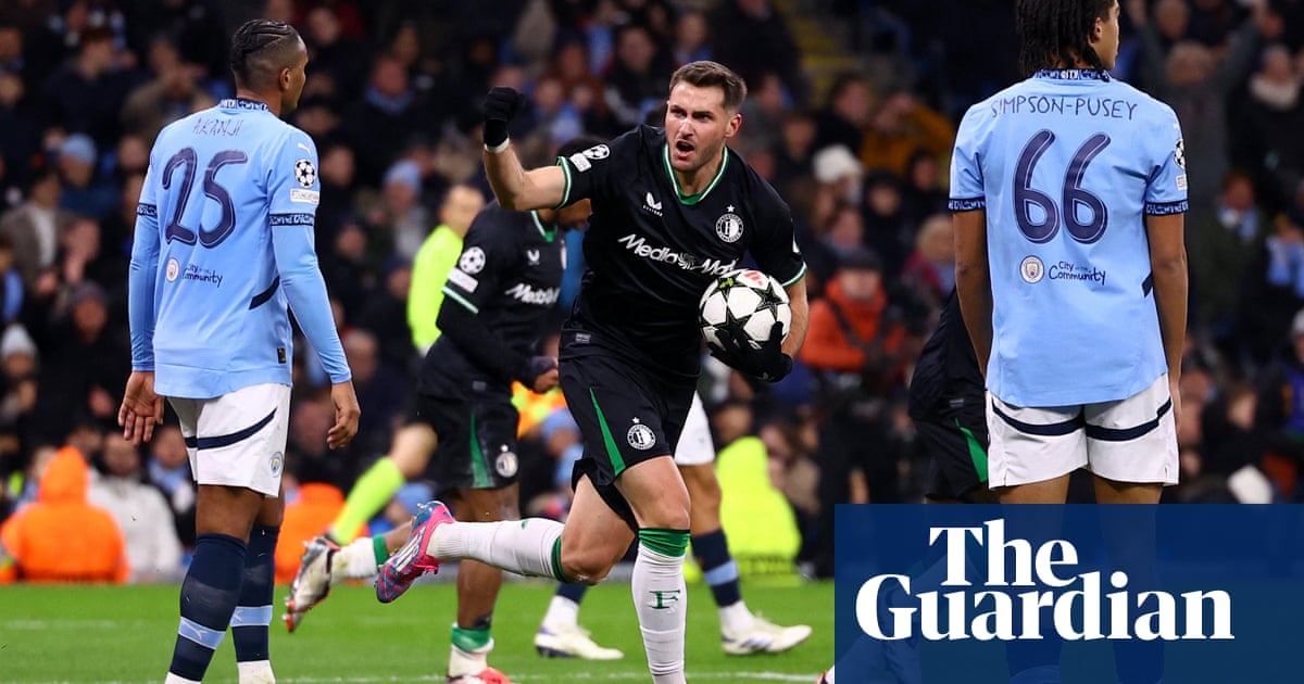 Manchester City blow three-goal lead as Feyenoord produce stunning fightback | Champions League