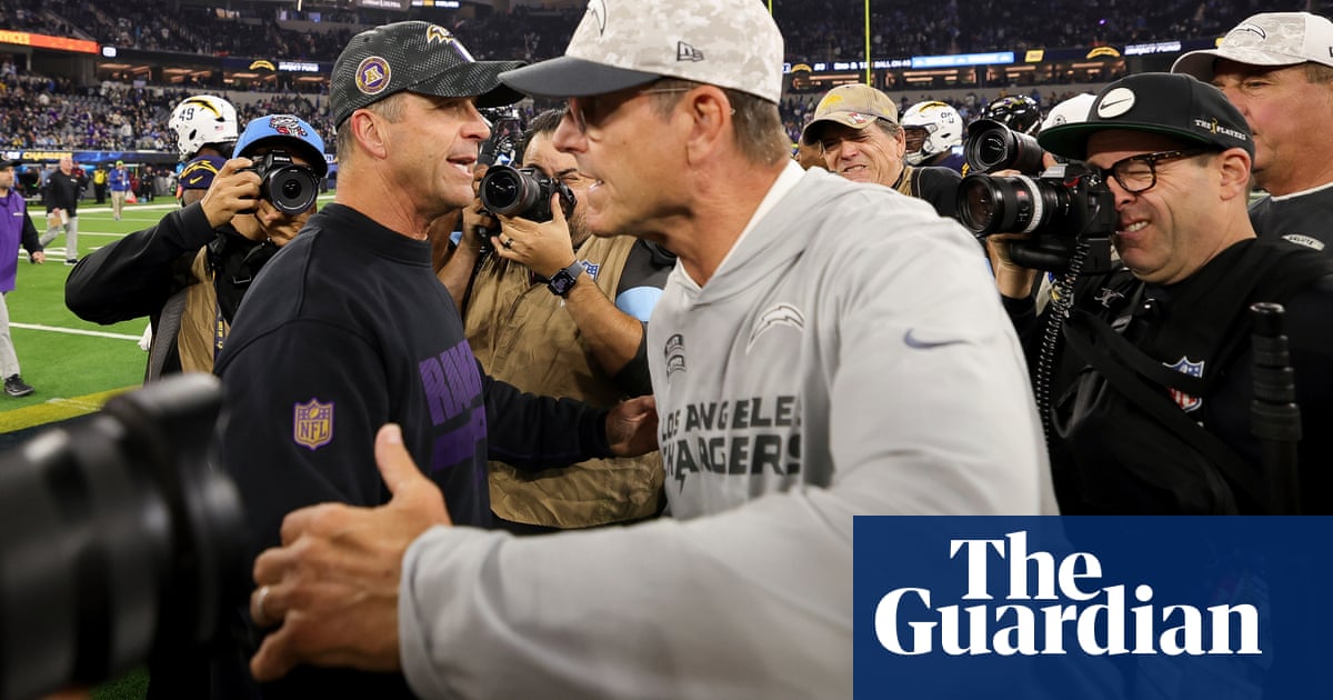 John Harbaugh wins NFL’s battle of brothers as Ravens top Chargers | NFL