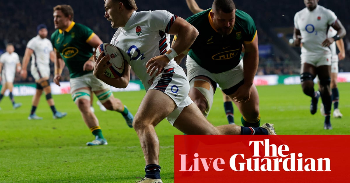 England v South Africa: Autumn Nations Series rugby union – live | Autumn Nations Series