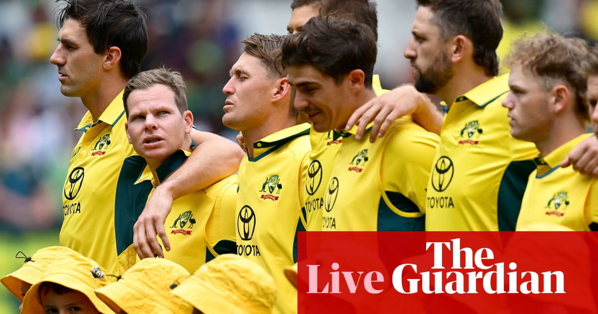 Australia v Pakistan: second men’s one-day international – live | Australia cricket team