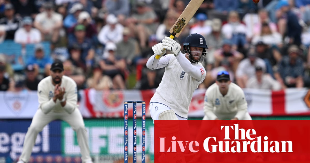 New Zealand v England: first men’s cricket Test, day two – live | New Zealand v England 2024