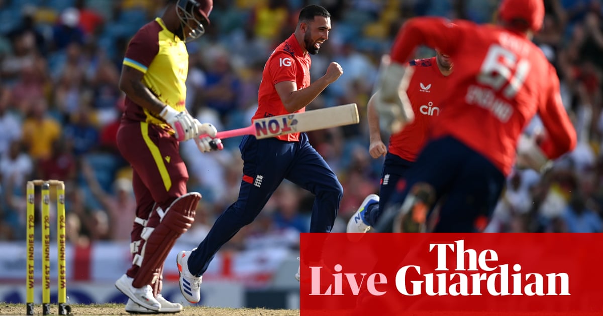 West Indies v England: first men’s T20 cricket international – live | Cricket