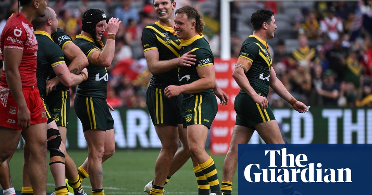 Ruthless Kangaroos hold off Tonga to win men’s Pacific Championships final | Australia rugby league