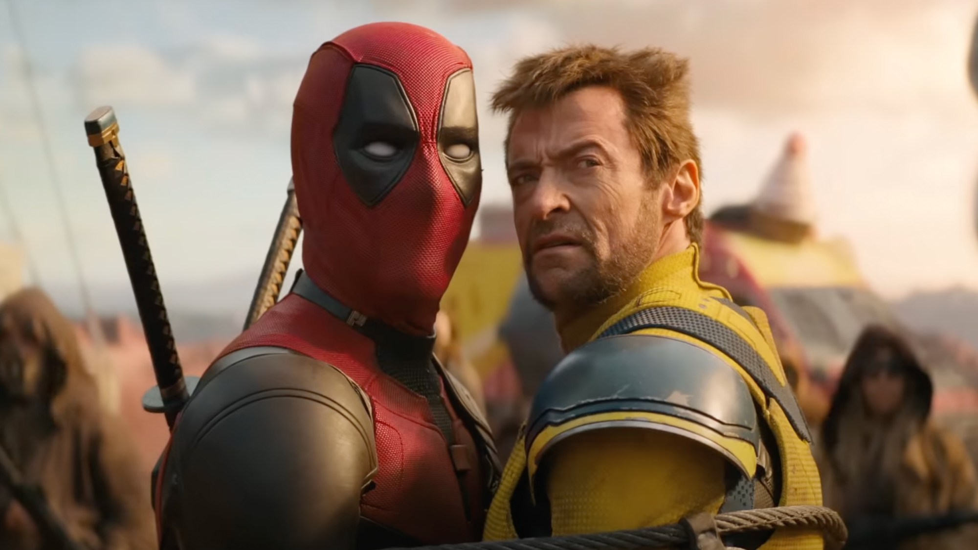 Ryan Reynolds and Hugh Jackman in Deadpool and Wolverine