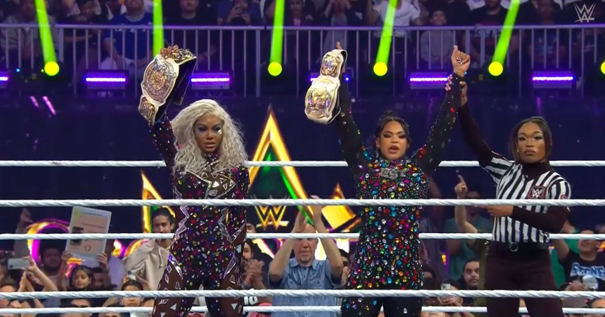 WWE's Bianca Belair and Jade Cargill Retain Their Tag Titles at Crown Jewel, Best Moments Rundown