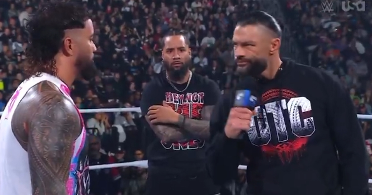 Watch WWE's Roman Reigns Break the Internet (and Jey Uso) With a "Yeet"