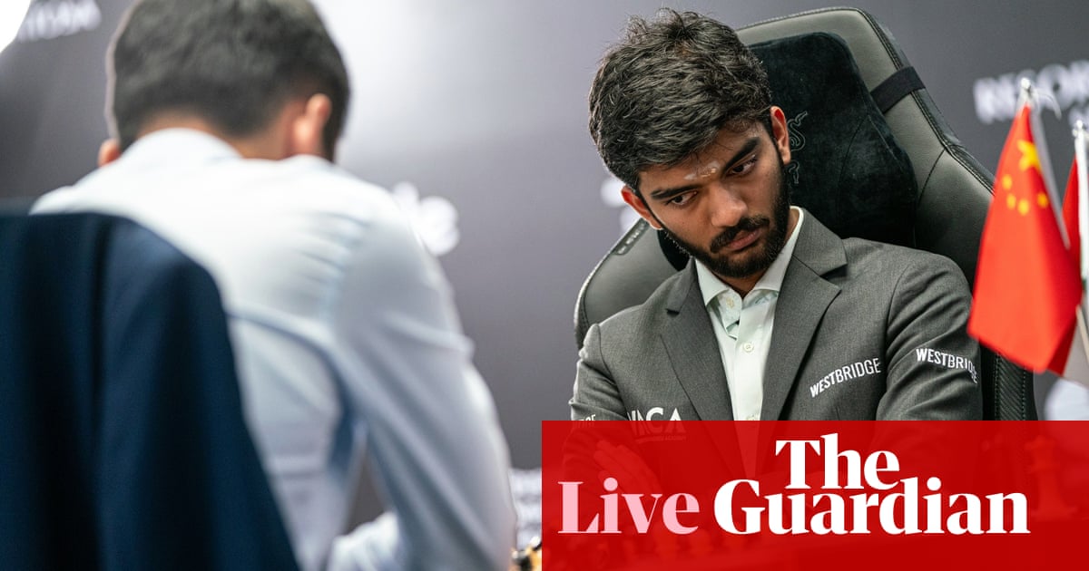 Ding Liren v Gukesh Dommaraju: World Chess Championship Game 14 – live updates | World Chess Championship 2024