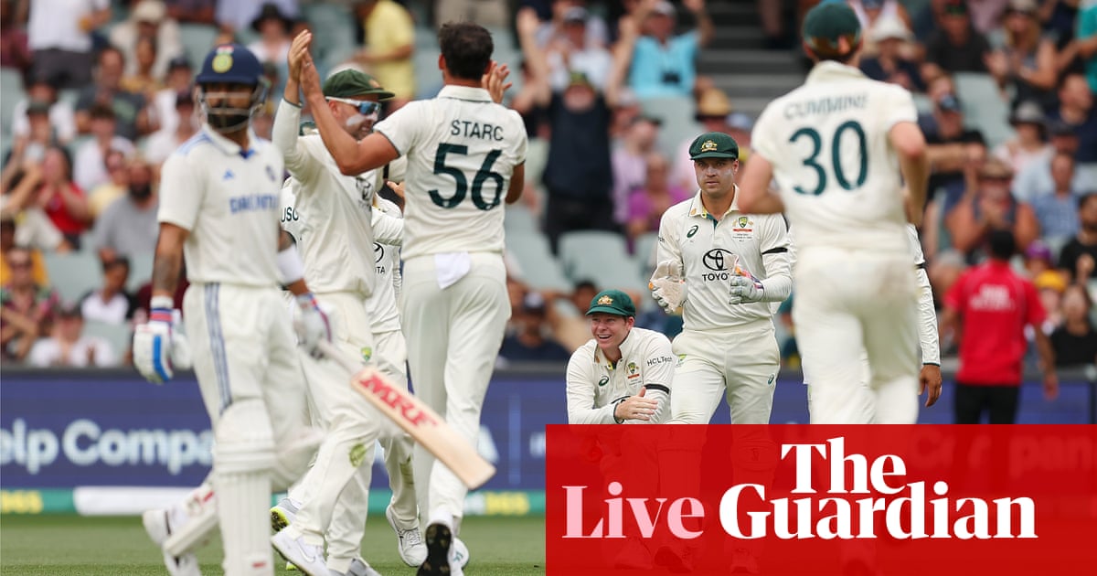 Australia v India: second men’s Test, day one – live | Australia cricket team