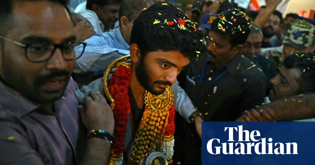 Youngest world chess champion Gukesh returns to hero’s welcome in India | World Chess Championship 2024