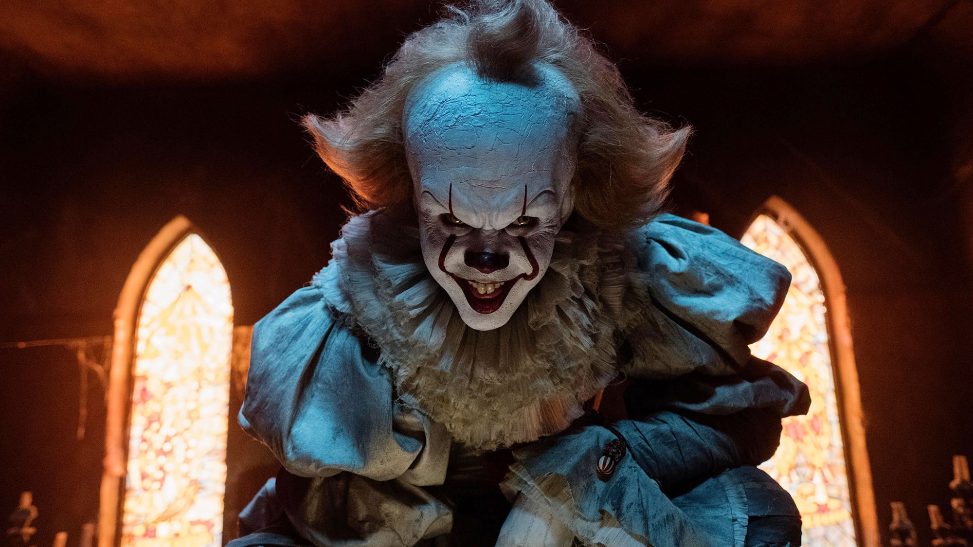 Bill Skarsgård as Pennywise in the movie It