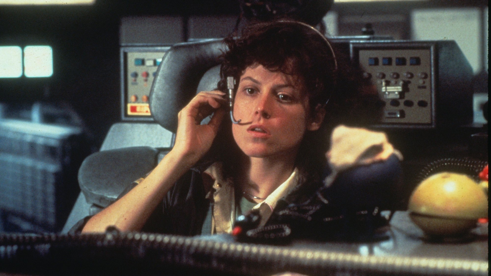 Sigourney Weaver as Ellen Ripley in 1979